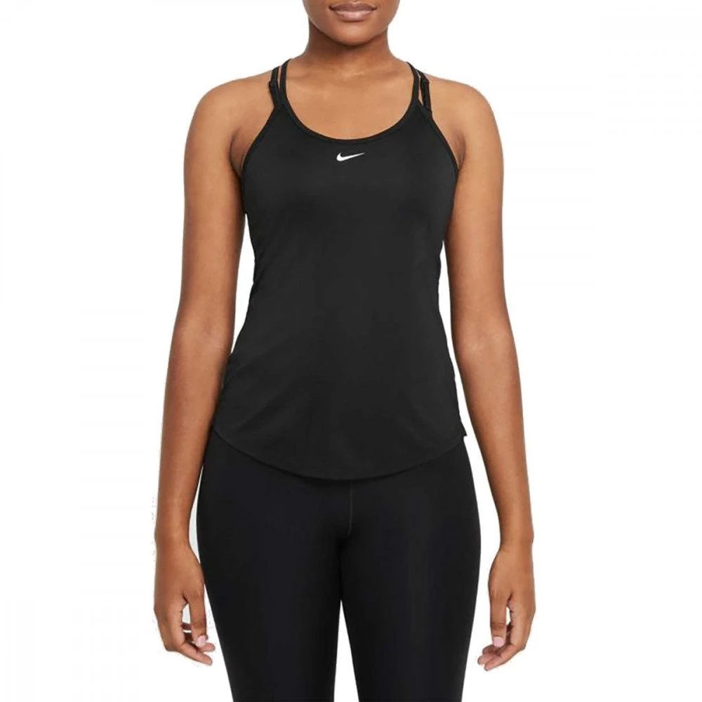 NIKE CANOTTA DRI-FIT ONE ELASTIKA DONNA Nero 1 NIKE CANOTTA DRI-FIT ONE ELASTIKA DONNA Nero