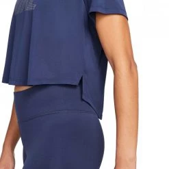 NIKE T-SHIRT CROP DRI-FIT ONE DONNA Blu -Negozio online TRAINING E PALESTRA Italia 2022 nike dd5019 t shirt crop dri fit one donna abbigliamento training e palestra donna 043967801 410 4