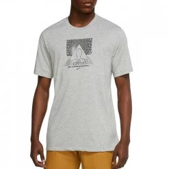 NIKE T-SHIRT DRI-FIT YOGA GRAPHIC Grigio