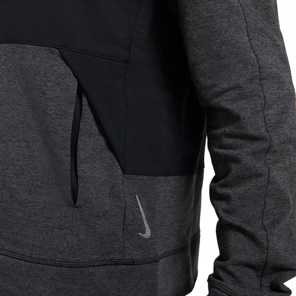 NIKE FELPA CON CAPPUCCIO DRI-FIT STATEMENT YOGA Grigio 3 NIKE FELPA CON CAPPUCCIO DRI-FIT STATEMENT YOGA Grigio - immagine 3