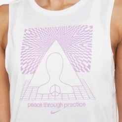 NIKE CANOTTA YOGA GRAPHIC DONNA Bianco 5 NIKE CANOTTA YOGA GRAPHIC DONNA Bianco -Negozio online TRAINING E PALESTRA Italia 2022 nike dj6237 w nk tank yoga 3 abbigliamento training e palestra donna 043310301 100 3