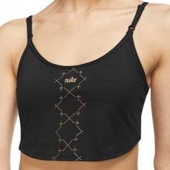 NIKE REGGISENO DRI-FIT INDY DROPPED HEM Nero -Negozio online TRAINING E PALESTRA Italia 2022 nike dm0551 reggiseno dri fit indy dropped hem abbigliamento training e palestra donna 044574401 010 3