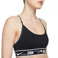 NIKE REGGISENO DRI-FIT INDY LOGO Nero -Negozio online TRAINING E PALESTRA Italia 2022 nike dm0560 reggiseno dri fit indy logo abbigliamento training e palestra donna 044574501 010 3