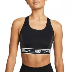 NIKE REGGISENO DRI-FIT SWOOSH Nero