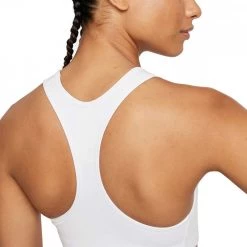 NIKE REGGISENO DRI-FIT SWOOSH Bianco -Negozio online TRAINING E PALESTRA Italia 2022 nike dm0579 reggiseno swoosh futura gx abbigliamento training e palestra donna 043970201 100 3