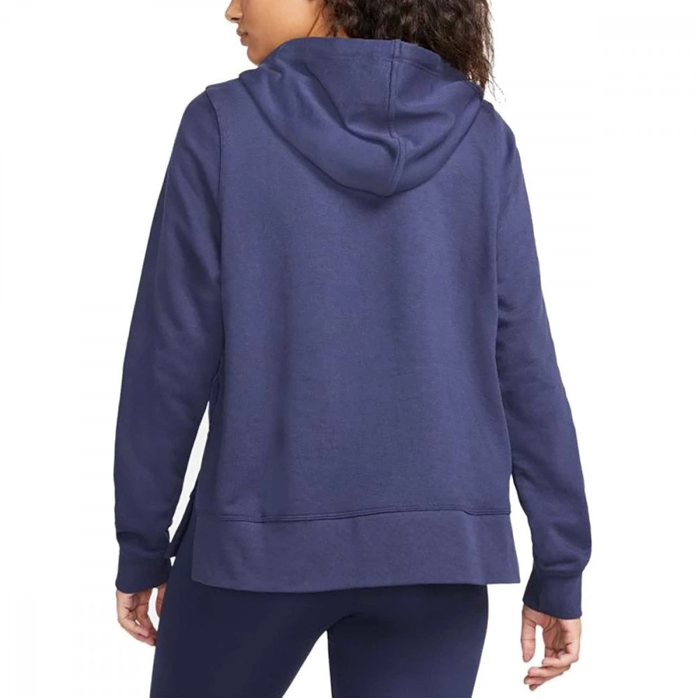NIKE FELPA CON CAPPUCCIO DRI-FIT GRAPHIC DONNA Blu 2 NIKE FELPA CON CAPPUCCIO DRI-FIT GRAPHIC DONNA Blu - immagine 2