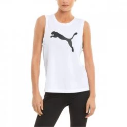 PUMA CANOTTA TRAINING LOGO DONNA Bianco -Negozio online TRAINING E PALESTRA Italia 2022 puma 520256 canotta training logo donna abbigliamento training e palestra donna 045351001 02 3