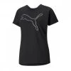 PUMA T-SHIRT TRAINING LOGO DONNA Nero