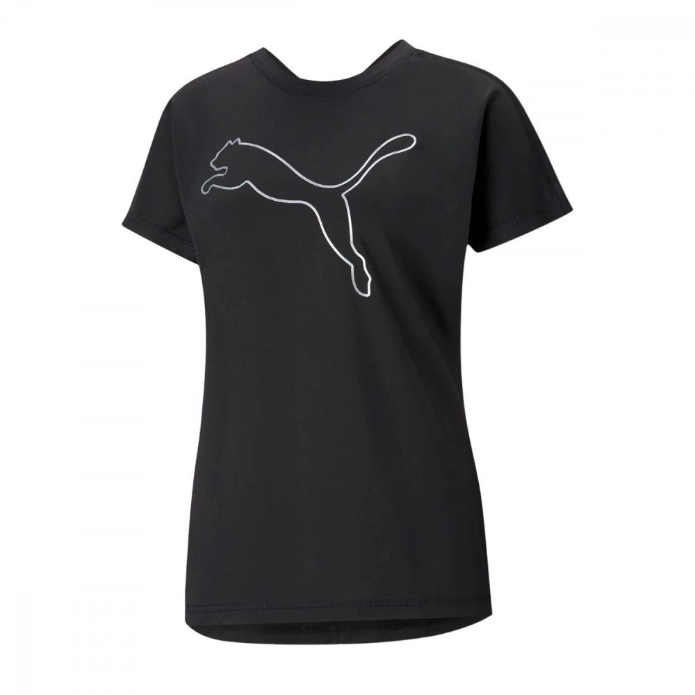 PUMA T-SHIRT TRAINING LOGO DONNA Nero 1 PUMA T-SHIRT TRAINING LOGO DONNA Nero