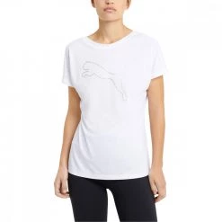 PUMA T-SHIRT TRAINING LOGO DONNA Bianco 6 PUMA T-SHIRT TRAINING LOGO DONNA Bianco -Negozio online TRAINING E PALESTRA Italia 2022 puma 520260 t shirt training logo donna abbigliamento training e palestra donna 045351501 02 3