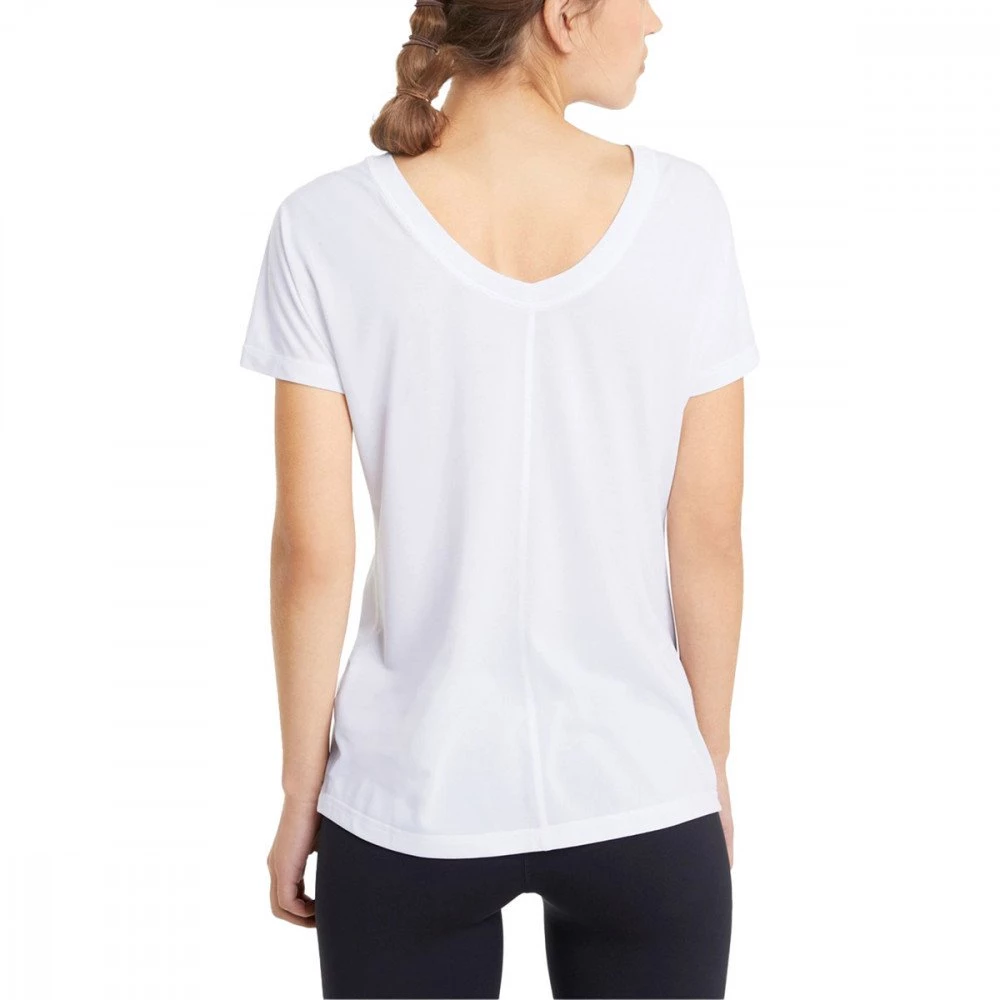 PUMA T-SHIRT TRAINING LOGO DONNA Bianco 4 PUMA T-SHIRT TRAINING LOGO DONNA Bianco - immagine 4