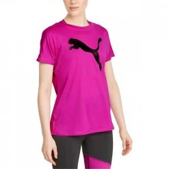 PUMA T-SHIRT TRAINING LOGO DONNA Fucsia -Negozio online TRAINING E PALESTRA Italia 2022 puma 520260 t shirt training logo donna abbigliamento training e palestra donna 045351601 13 3