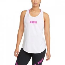 PUMA CANOTTA TRAINING LOGO DONNA Bianco -Negozio online TRAINING E PALESTRA Italia 2022 puma 521593 canotta training logo donna abbigliamento training e palestra donna 045353001 02 3