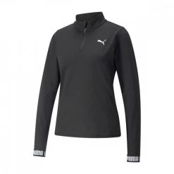 PUMA FELPA 1/2 ZIP STRONG DONNA Nero