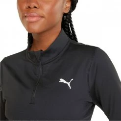 PUMA FELPA 1/2 ZIP STRONG DONNA Nero -Negozio online TRAINING E PALESTRA Italia 2022 puma 521839 felpa 1 2 zip strong donna abbigliamento training e palestra donna 045353901 01 5