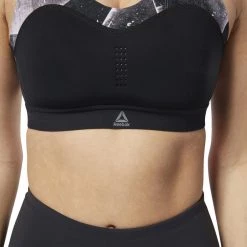 REEBOK REGGISENO PUREMOVE-SHATTERED ICE Nero -Negozio online TRAINING E PALESTRA Italia 2022 reebok dy8074 reggiseno puremove shattered ice abbigliamento training e palestra donna 038745501 blk 3