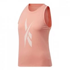 REEBOK CANOTTA WORKOUT READY SUPREMIUM BIG LOGO DONNA Rosa