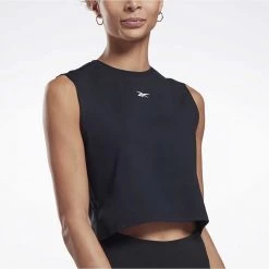 REEBOK CANOTTA VECTOR CROP DONNA Nero -Negozio online TRAINING E PALESTRA Italia 2022 reebok gl2595 canotta vector crop donna abbigliamento training e palestra donna 042013401 blkl 2