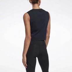 REEBOK CANOTTA VECTOR CROP DONNA Nero -Negozio online TRAINING E PALESTRA Italia 2022 reebok gl2595 canotta vector crop donna abbigliamento training e palestra donna 042013401 blkl 3