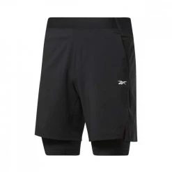 REEBOK SHORT EPIC 2IN1 Nero