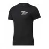 REEBOK T-SHIRT WEIGHTLIFTING NOVELTY GRAPHIC Nero