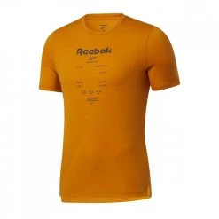 REEBOK T-SHIRT SPEEDWICK GRAPHIC MOVE Arancio