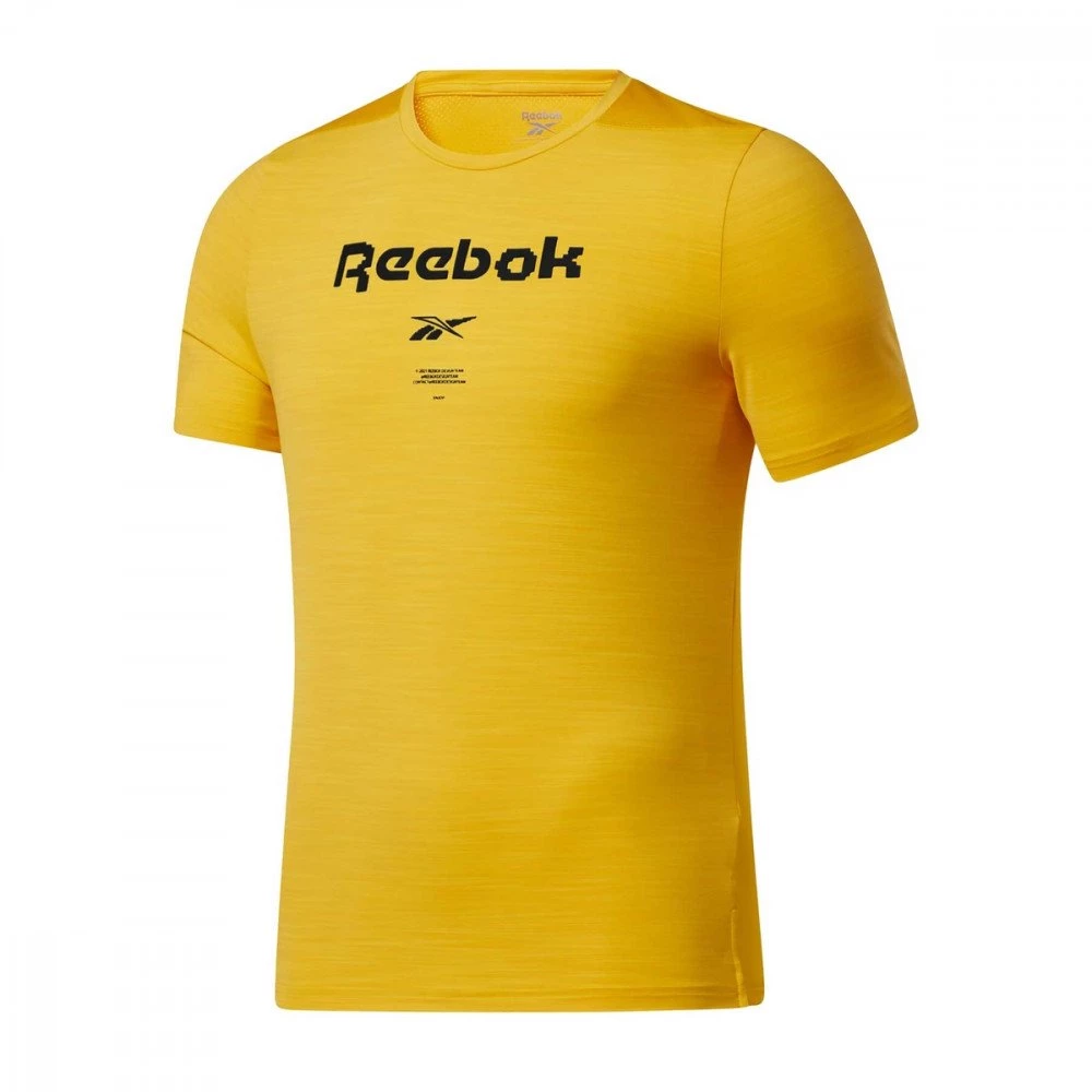 REEBOK T-SHIRT ACTIVCHILL GRAPHIC MOVE Giallo 1 REEBOK T-SHIRT ACTIVCHILL GRAPHIC MOVE Giallo