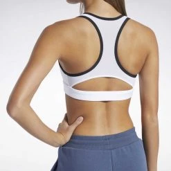 REEBOK REGGISENO LUX RACER Bianco -Negozio online TRAINING E PALESTRA Italia 2022 reebok gt2901 reggiseno lux racer padded abbigliamento training e palestra donna 042015601 wht 3