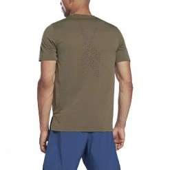 REEBOK T-SHIRT UBF MOVESOFT Verde -Negozio online TRAINING E PALESTRA Italia 2022 reebok h62771 t shirt ubf movesoft abbigliamento training e palestra uomo 044383701 army 3