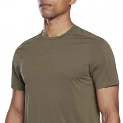 REEBOK T-SHIRT UBF MOVESOFT Verde -Negozio online TRAINING E PALESTRA Italia 2022 reebok h62771 t shirt ubf movesoft abbigliamento training e palestra uomo 044383701 army 4