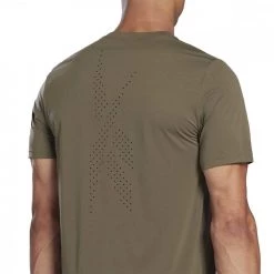 REEBOK T-SHIRT UBF MOVESOFT Verde -Negozio online TRAINING E PALESTRA Italia 2022 reebok h62771 t shirt ubf movesoft abbigliamento training e palestra uomo 044383701 army 5