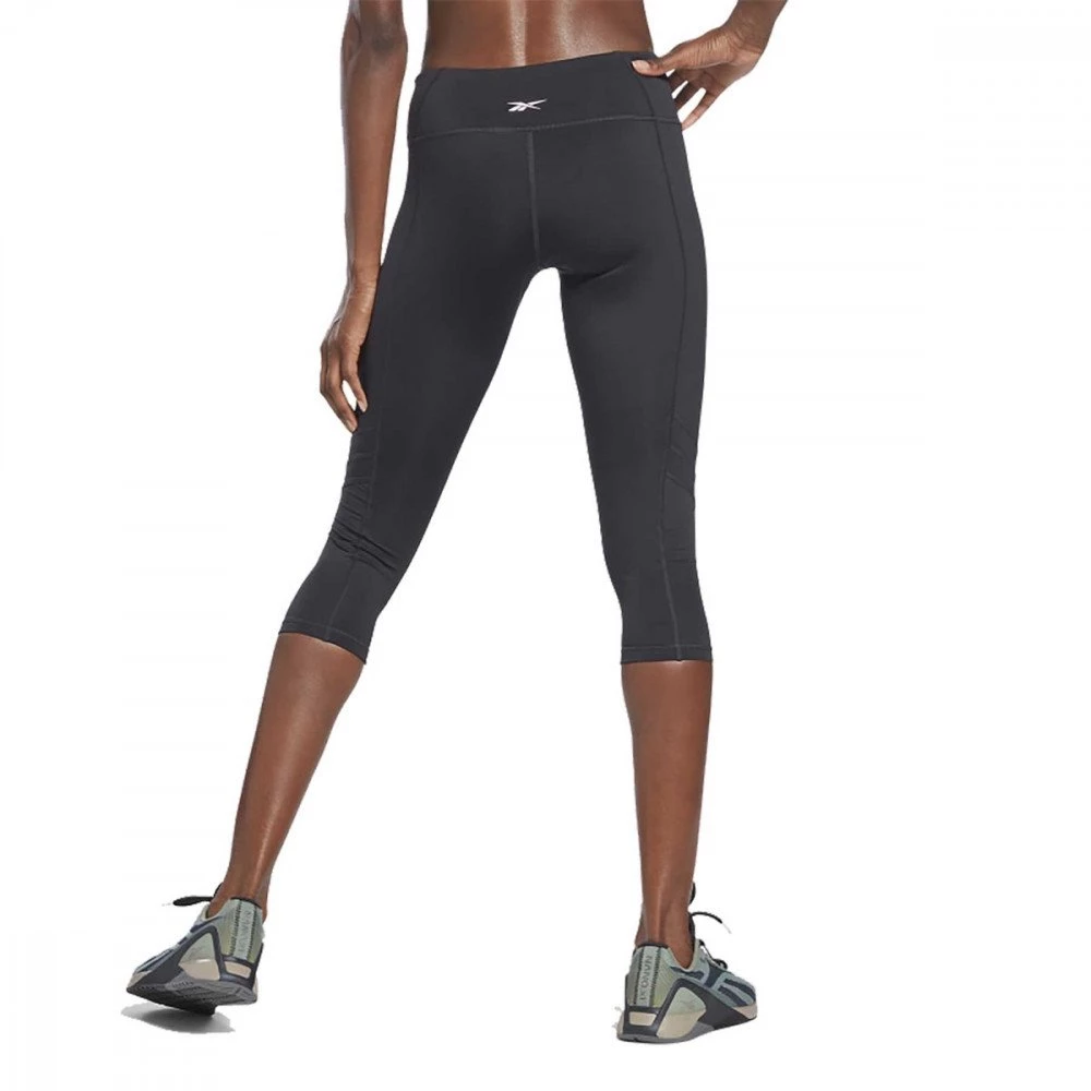 REEBOK LEGGINGS 3/4 MESH DONNA Nero 3 REEBOK LEGGINGS 3/4 MESH DONNA Nero - immagine 3