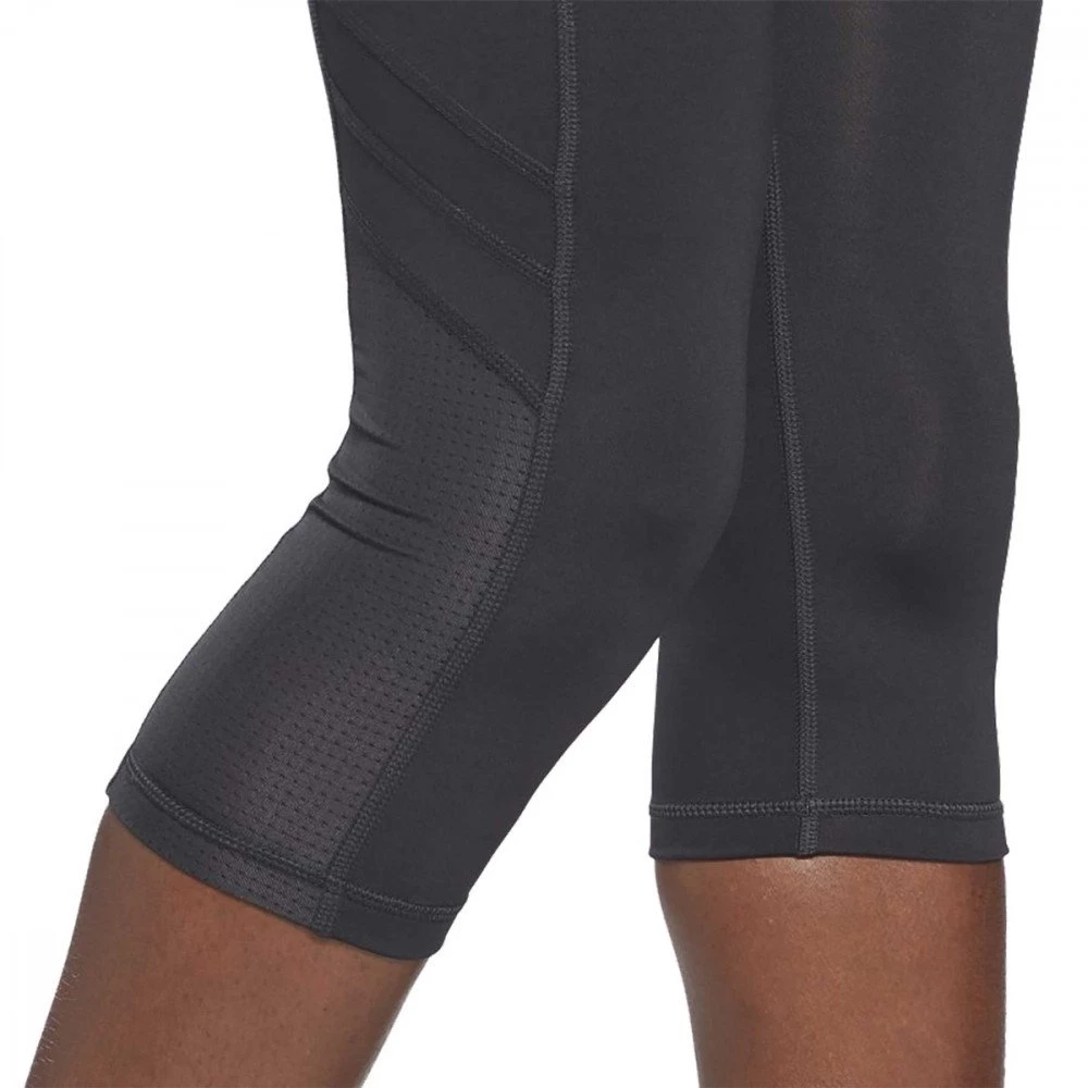 REEBOK LEGGINGS 3/4 MESH DONNA Nero 5 REEBOK LEGGINGS 3/4 MESH DONNA Nero - immagine 5