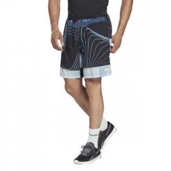 REEBOK SHORT AUSTIN ALLOVER PRINT Nero -Negozio online TRAINING E PALESTRA Italia 2022 reebok ha9043 short austin allover print abbigliamento training e palestra uomo 044384401 blk 2