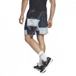 REEBOK SHORT AUSTIN ALLOVER PRINT Nero -Negozio online TRAINING E PALESTRA Italia 2022 reebok ha9043 short austin allover print abbigliamento training e palestra uomo 044384401 blk 3