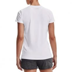 UNDER ARMOUR T-SHIRT SOLID SCOLLO V DONNA Bianco -Negozio online TRAINING E PALESTRA Italia 2022 under armour 1255839 t shirt solid donna abbigliamento training e palestra donna 044895801 100 4