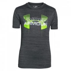 UNDER ARMOUR T-shirt Big Logo Hybrid Bambino Grigio