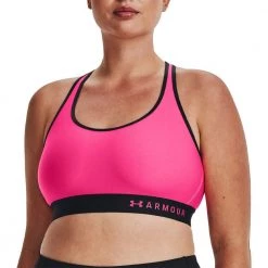 UNDER ARMOUR REGGISENO ARMOUR® MID KEYHOLE Rosa -Negozio online TRAINING E PALESTRA Italia 2022 under armour 1307196 reggiseno armour mid keyhole abbigliamento training e palestra donna 044896101 695 3