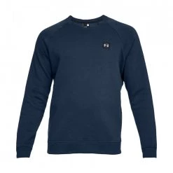 UNDER ARMOUR Felpa Girocollo Rival Fleece Crew Blu