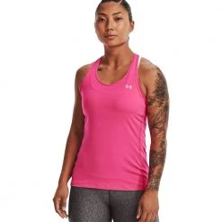 UNDER ARMOUR CANOTTA RACER HG DONNA Fucsia -Negozio online TRAINING E PALESTRA Italia 2022 under armour 1328962 canotta racer hg donna abbigliamento training e palestra donna 044896201 695 3