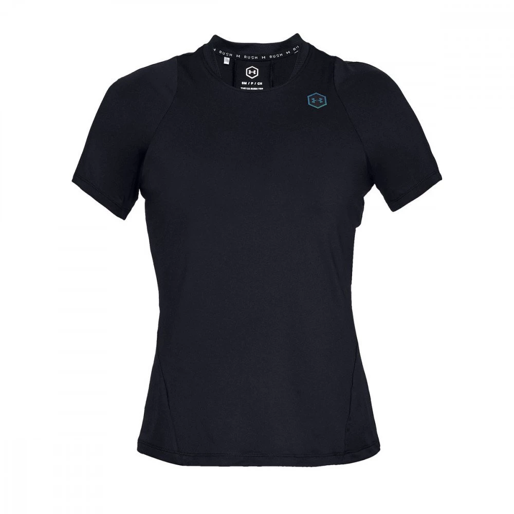 UNDER ARMOUR T-SHIRT RUSH DONNA Nero 1 UNDER ARMOUR T-SHIRT RUSH DONNA Nero