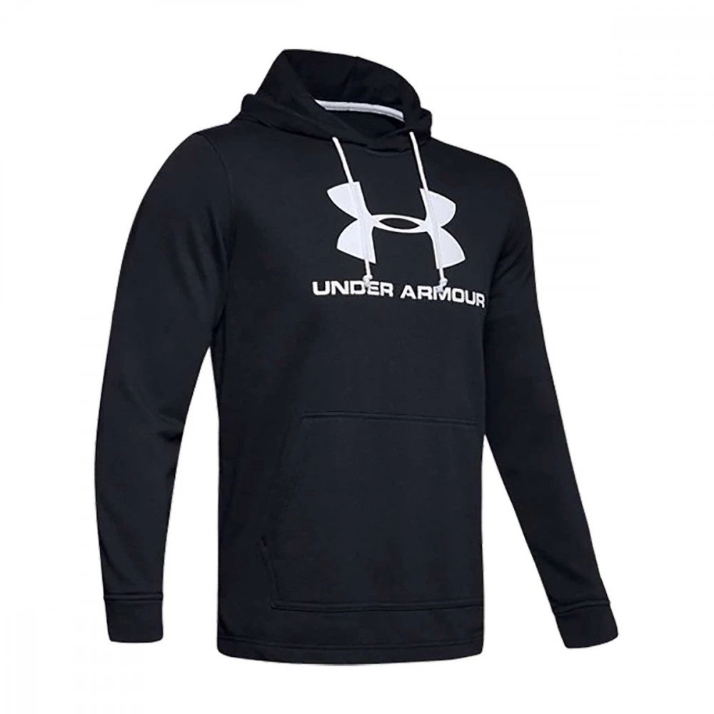 UNDER ARMOUR FELPA CON CAPPUCCIO SPORTSTYLE TERRY LOGO Nero