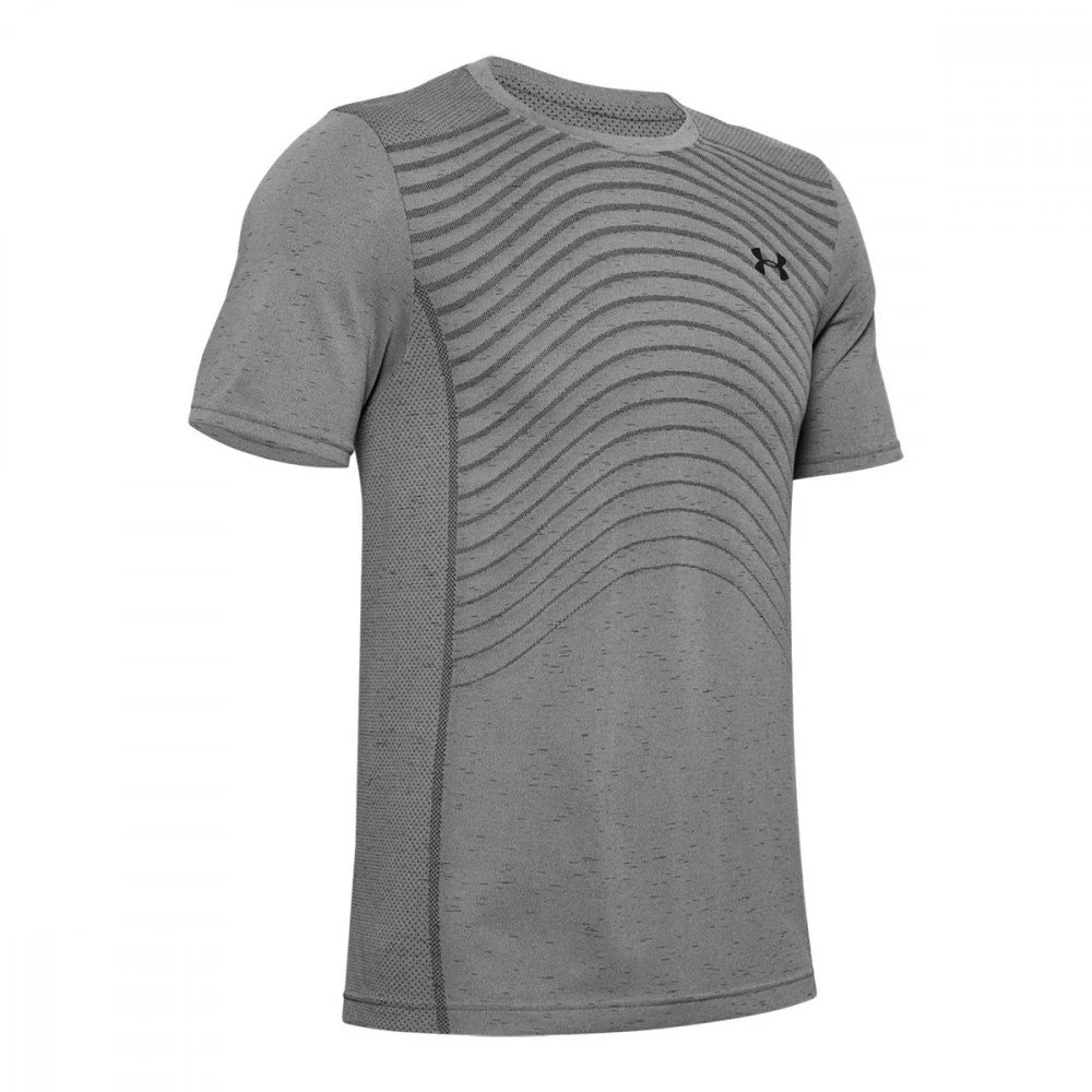 UNDER ARMOUR T-SHIRT SEAMLESS WAVE Grigio 1 UNDER ARMOUR T-SHIRT SEAMLESS WAVE Grigio