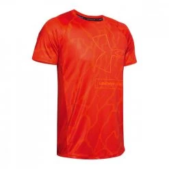 UNDER ARMOUR T-SHIRT MK-1 TONAL PRINT Arancio