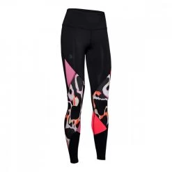 UNDER ARMOUR LEGGINGS RUSH™ PRINT COLOR BLOCK DONNA Nero