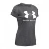 UNDER ARMOUR T-SHIRT TECH LOGO GRAPHIC DONNA Grigio