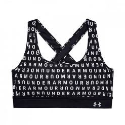 UNDER ARMOUR REGGISENO HEATGEAR® CROSSBACK PRINT Nero