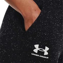 UNDER ARMOUR PANTALONI JOGGER RIVAL FLEECE DONNA Nero -Negozio online TRAINING E PALESTRA Italia 2022 under armour 1356416 rival fleece joggers abbigliamento training e palestra donna 044066801 002 5