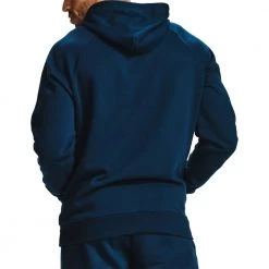 UNDER ARMOUR FELPA CAPPUCCIO RIVAL FLEECE Blu -Negozio online TRAINING E PALESTRA Italia 2022 under armour 1357092 felpa cappuccio rival fleece abbigliamento training e palestra uomo 045232101 408 4