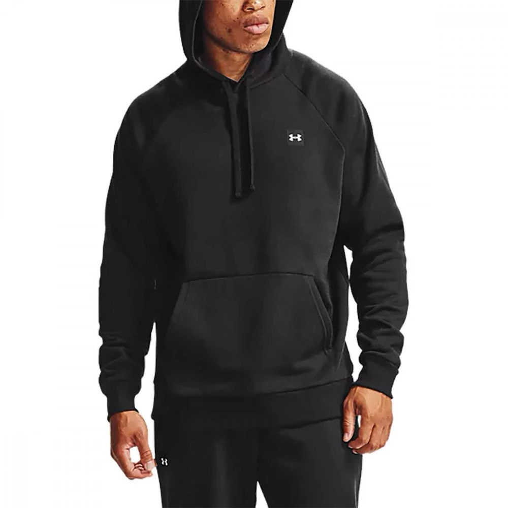 UNDER ARMOUR FELPA CON CAPPUCCIO RIVAL FLEECE Nero 3 UNDER ARMOUR FELPA CON CAPPUCCIO RIVAL FLEECE Nero - immagine 3